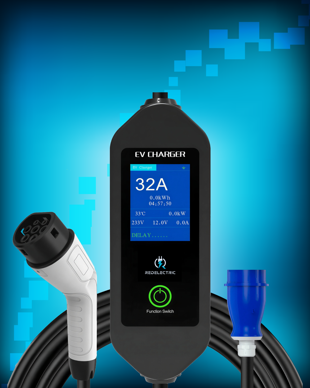 Cargador portátil RedElectric Tipo 2